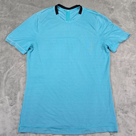 Lululmeon Men’s Blue lightweight T-Shirt Size M *FLAWS - Picture 1 of 12